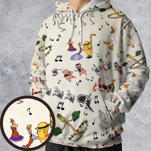 The Silly Symphony Characters All-over Print Hoodie