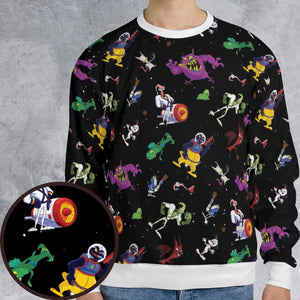 Earthworm Jim And Od Characters All-over Print Sweatshirt