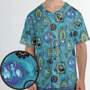 Haunted Mansion Pattern Unisex Baseball Jersey