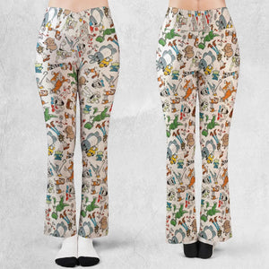 Toy Story Toss Pattern Flare Leggings