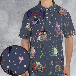 Classic Cartoon 1937-1949 AOP Men/Women Polo Shirt