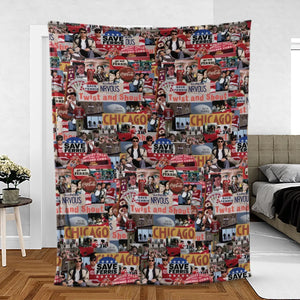 Vintage Aesthetic Ferris Bueller's Day Off Fleece Blanket
