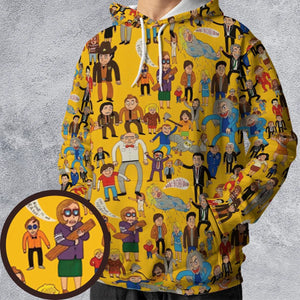 Lynch Vibes Twin Peaks All-over Print Hoodie
