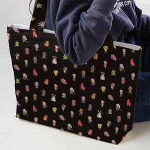 Final Fantasy Characters Pattern Large Tote Bag