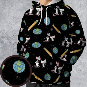 Geek Drip Pinky and The Brain All-over Print Hoodie