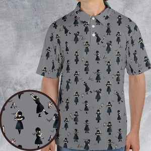Wednesday Dance Pattern AOP Men/Women Polo Shirt