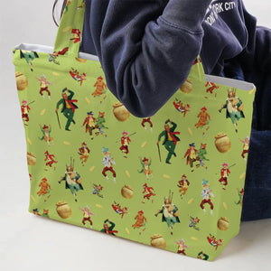 Irish Movie Darby O'Gill Characters Large Tote Bag