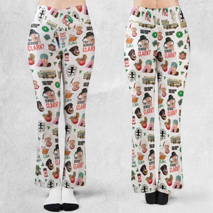 National Lampoon's Christmas Vacation Pattern Flare Leggings