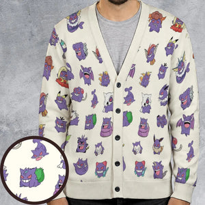 Gengar Cosplay Pokemon Cardigan