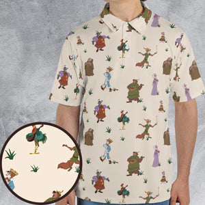 Oo-de-lally Robin Hood Characters AOP Men/Women Polo Shirt