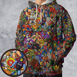 MOTU's Characters Figure Pattern He-man and The Masters of The Universe All-over Print Hoodie