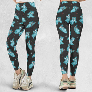 Classic Animated Cartoon Lonesome Ghosts Legging
