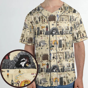 Bayeux Tapestry Monty Python Unisex Baseball Jersey