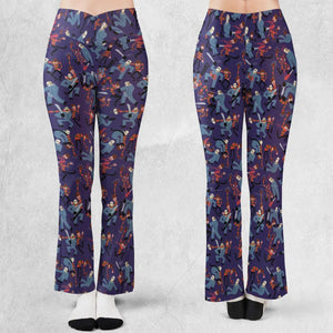 The Battle Freddy vs Jason Nightmare on Elm Street Friday the 13th Flare Leggings