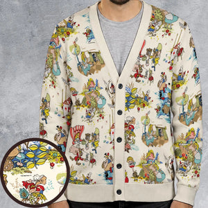 Alice In Wonderland Pattern Cardigan