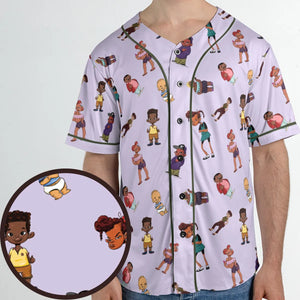 Bebe's Kids Characters Unisex Baseball Jersey