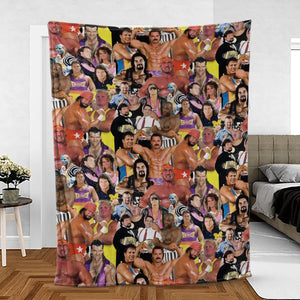 Early 90s Great Era Of WWF Fleece Blanket