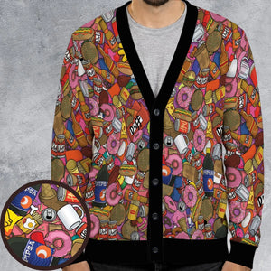 Homer Simpson Getting Drunk Duff Beer The Simpsons Cardigan