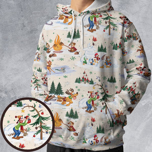 All-over Print Hoodie - 3RTFFENS - - 1
