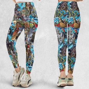 Travel And Fight Pirates of the Caribbean Legging
