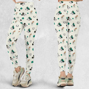 Mickey and Minnie St. Patrick's Day Pattern Legging