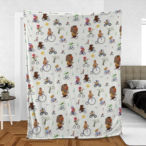 The Muppet Movie Bike Scene Fleece Blanket