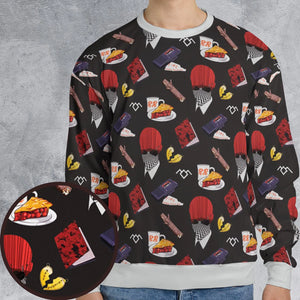Twin Peaks Pattern All-over Print Sweatshirt