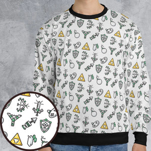 The Zelda Pixel Style All-over Print Sweatshirt
