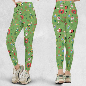 ELF Christmas Pattern Legging