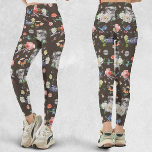 Stormtrooper Flower Vintage Pattern Legging