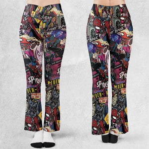 Spider-Punk Get Punked Across Spider-Verse Flare Leggings