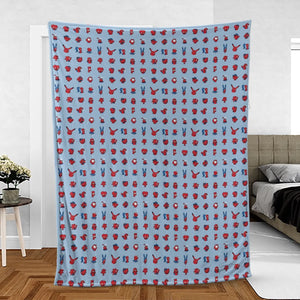 Funny Spider-Man Characters Pattern Fleece Blanket