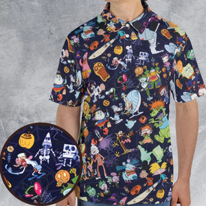 Nickelodeon Halloween Party AOP Men/Women Polo Shirt