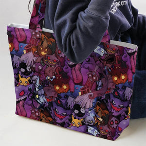Scaries Poison Pokemon Large Tote Bag