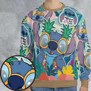 Weird But Cute Stitch All-over Print Sweatshirt