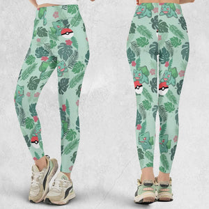 Bulbasaur Pokemon Pattern Legging