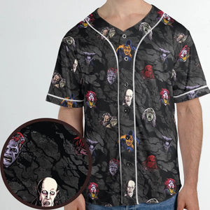Cult Movie Characters Ghastly Grinner Nosferatu Unisex Baseball Jersey