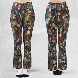 Star Wars Characters Figures Flare Leggings