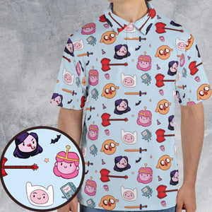 The Gang Adventure Time AOP Men/Women Polo Shirt