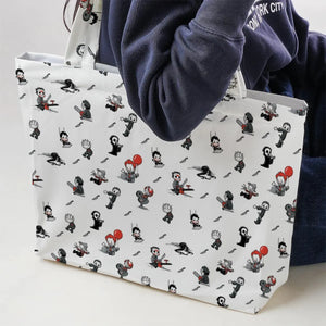 Baby Horror Characters Pattern Large Tote Bag