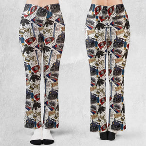 The Polar Express Christmas Movie Flare Leggings