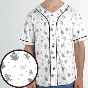 Final Fantasy Creatures Pattern Unisex Baseball Jersey