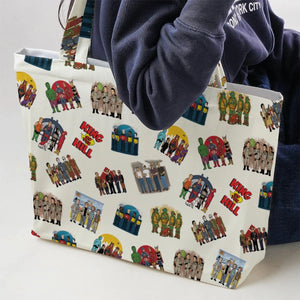 Hank Hill's Friends King Of The Hill Parody Large Tote Bag