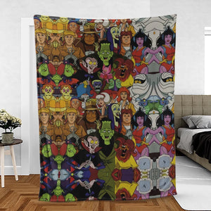 Frightfully Funny Ghostbusters Groovie Goolies Fleece Blanket