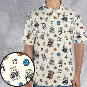 Dungeons and Dogs DnD AOP Men/Women Polo Shirt