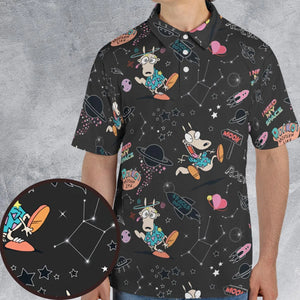 Rocko Space Out Rocko's Modern Life AOP Men/Women Polo Shirt