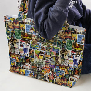 Vintage Horror Movies Large Tote Bag