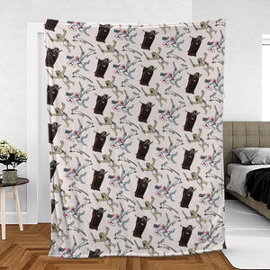 The Killer Rabbit Monty Python Fleece Blanket