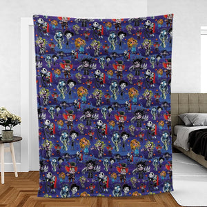 Tim Burton Movies Fleece Blanket
