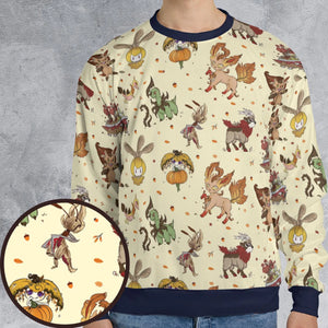 Autumn Vibes Pokemon Pattern All-over Print Sweatshirt